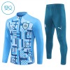 Olympique de Marseille Sweat d'Entraînement Quarter-Zip 2024-25 Bleue Pour Enfant